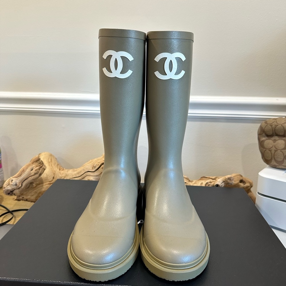 Chanel Rainboots